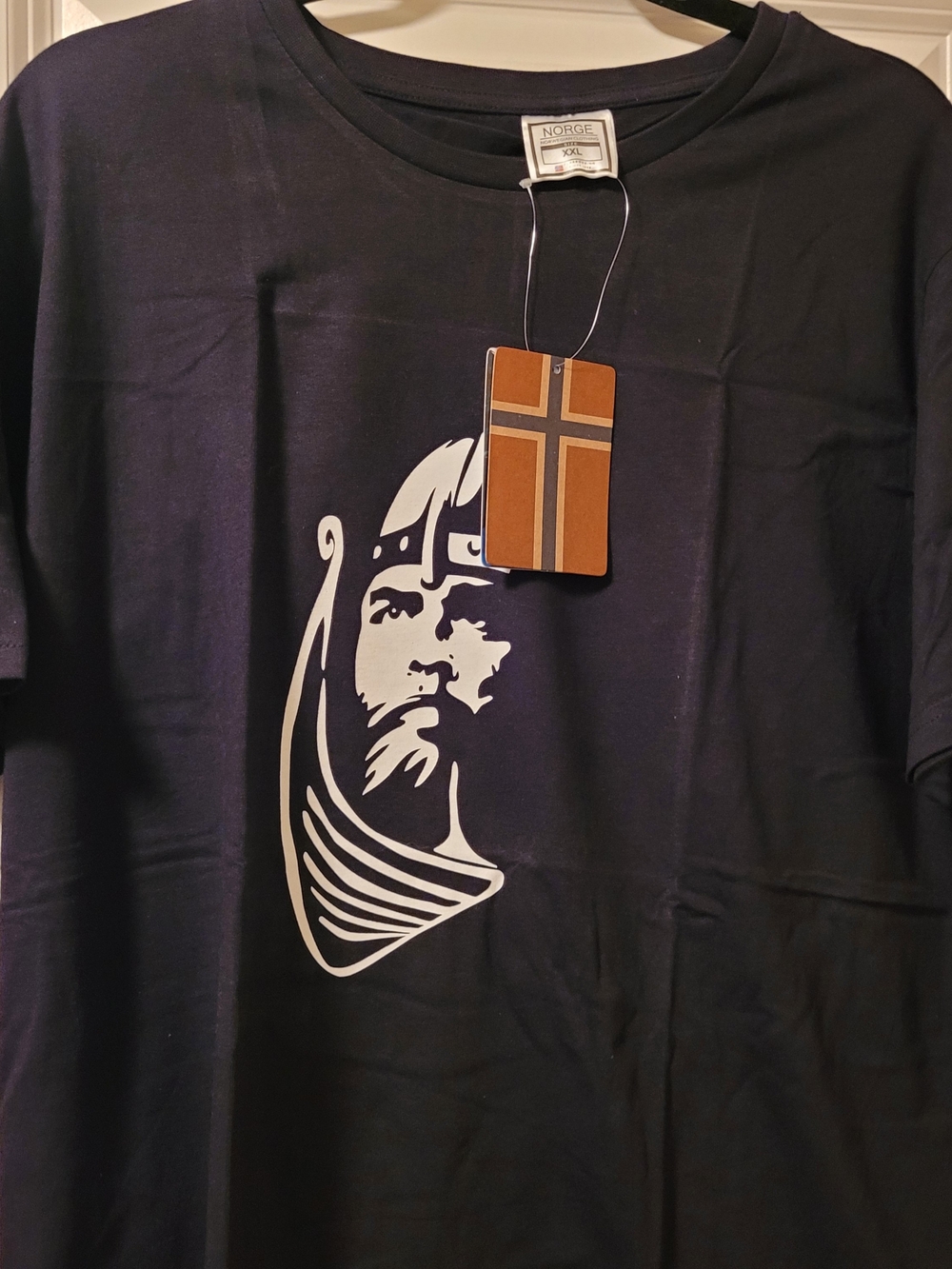 NWT Norge Norwegian Men's Black Graphic Crew Neck T‑Shirt  Flaaronning Size XXL - Picture 4 of 10